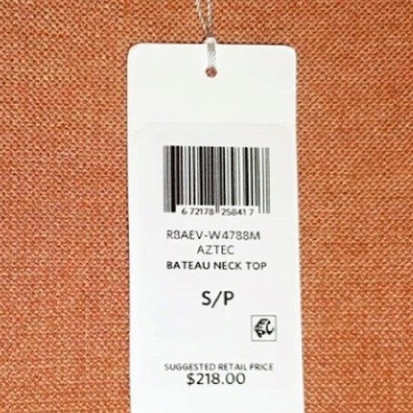 $218 Eileen Fisher Merino Wool Kissed Top Small 6 8 VINTAGE Aztec Brown NWT - Picture 6 of 11